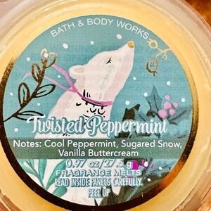 New Bath & Body Works .97oz Twisted Peppermint Scented Fragrance Melt